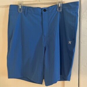 HURLEY Royal Blue Board Shorts Swim Outdoor Cruise Mens Size 38 Mesh Pockets